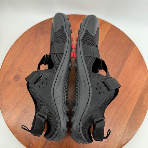 Vivobarefoot Tracker Sandal Mens Obsidian Black Minimalist Hiking EU 46/US 12.5